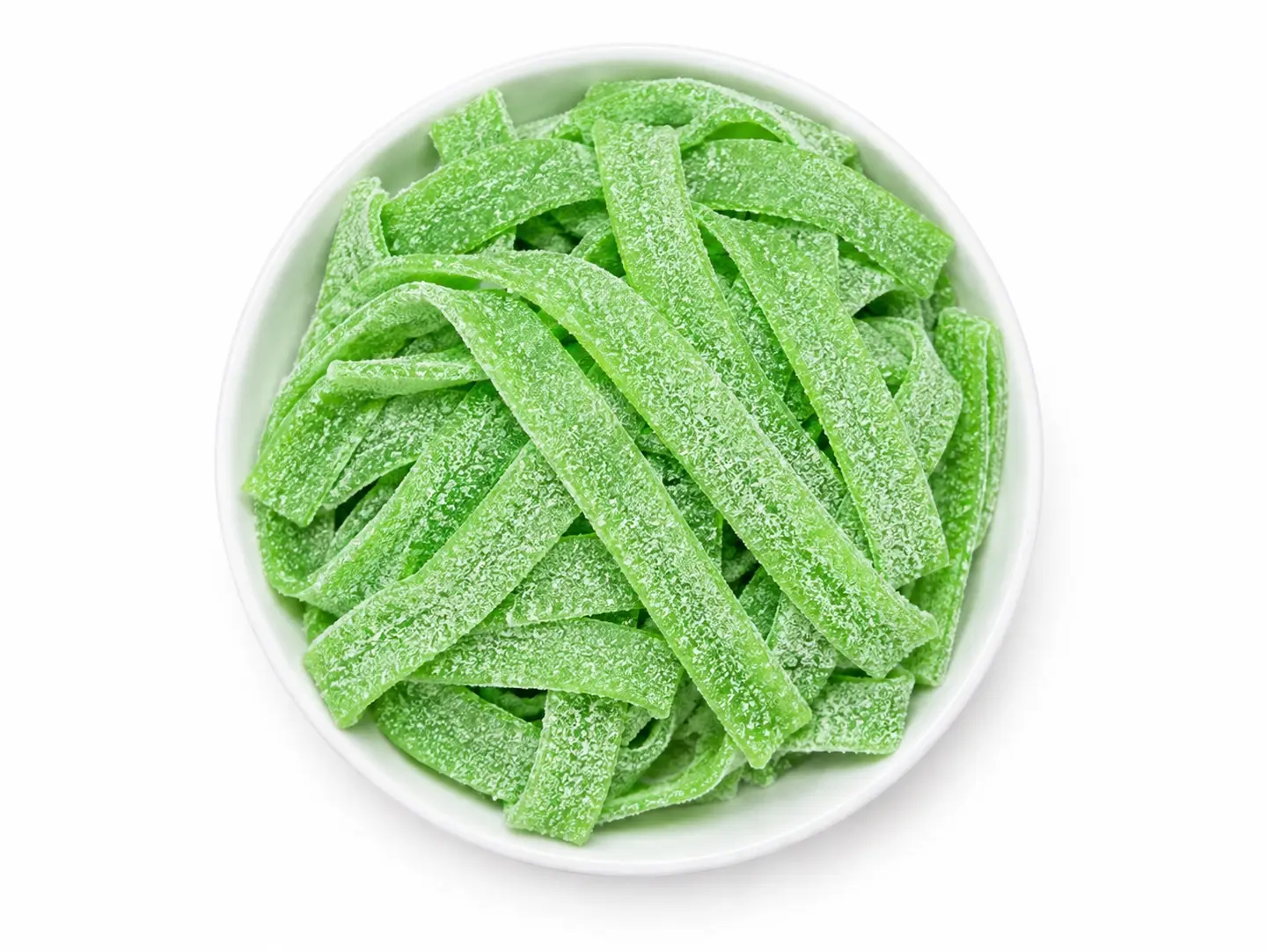 Spanish Sour Green Apple Gummy Strips 250g