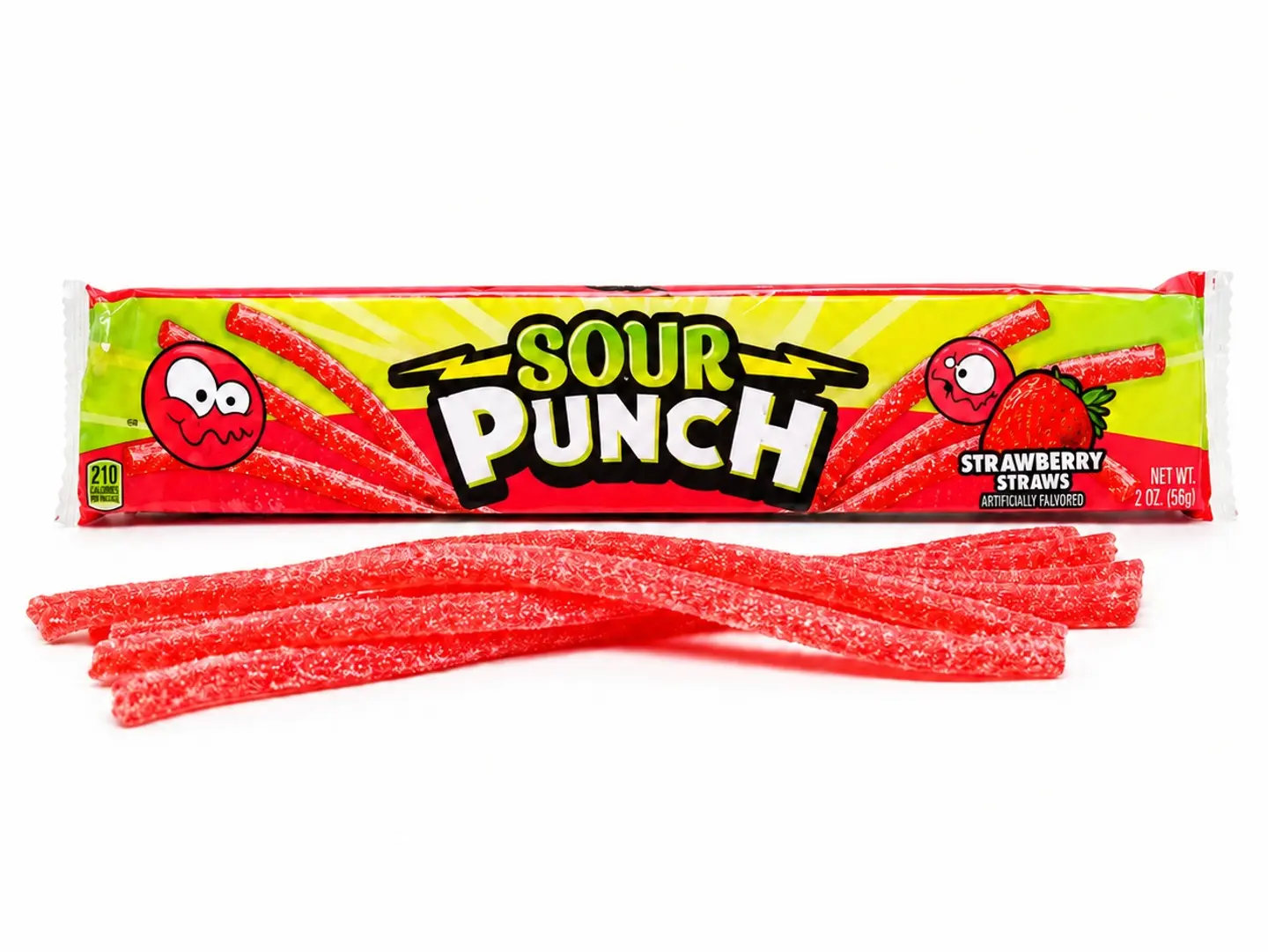 Sour Punch Strawberry Straws 57g