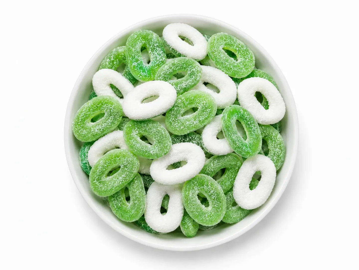Spanish Green Apple Gummy Rings 250g
