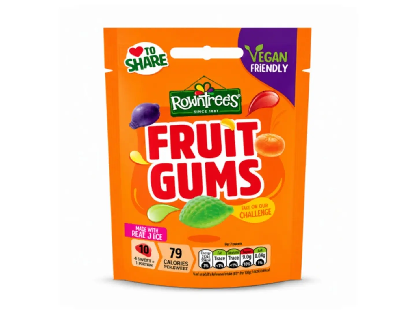 Rowntrees Fruit Gums 150g