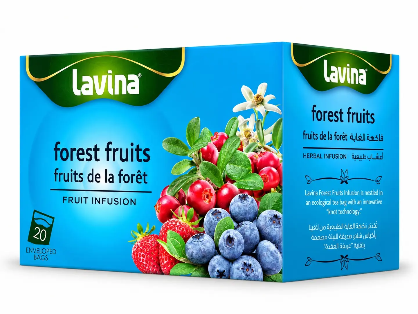 Lavina Natural Herbal Tea With Forest Fruit Flavor