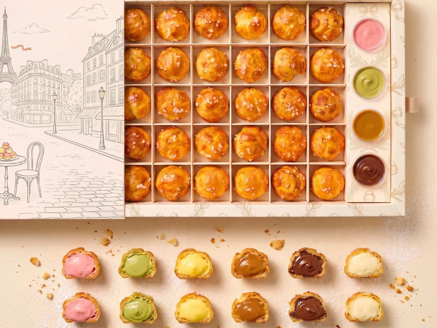 Mini Choux Box 30 Pieces
