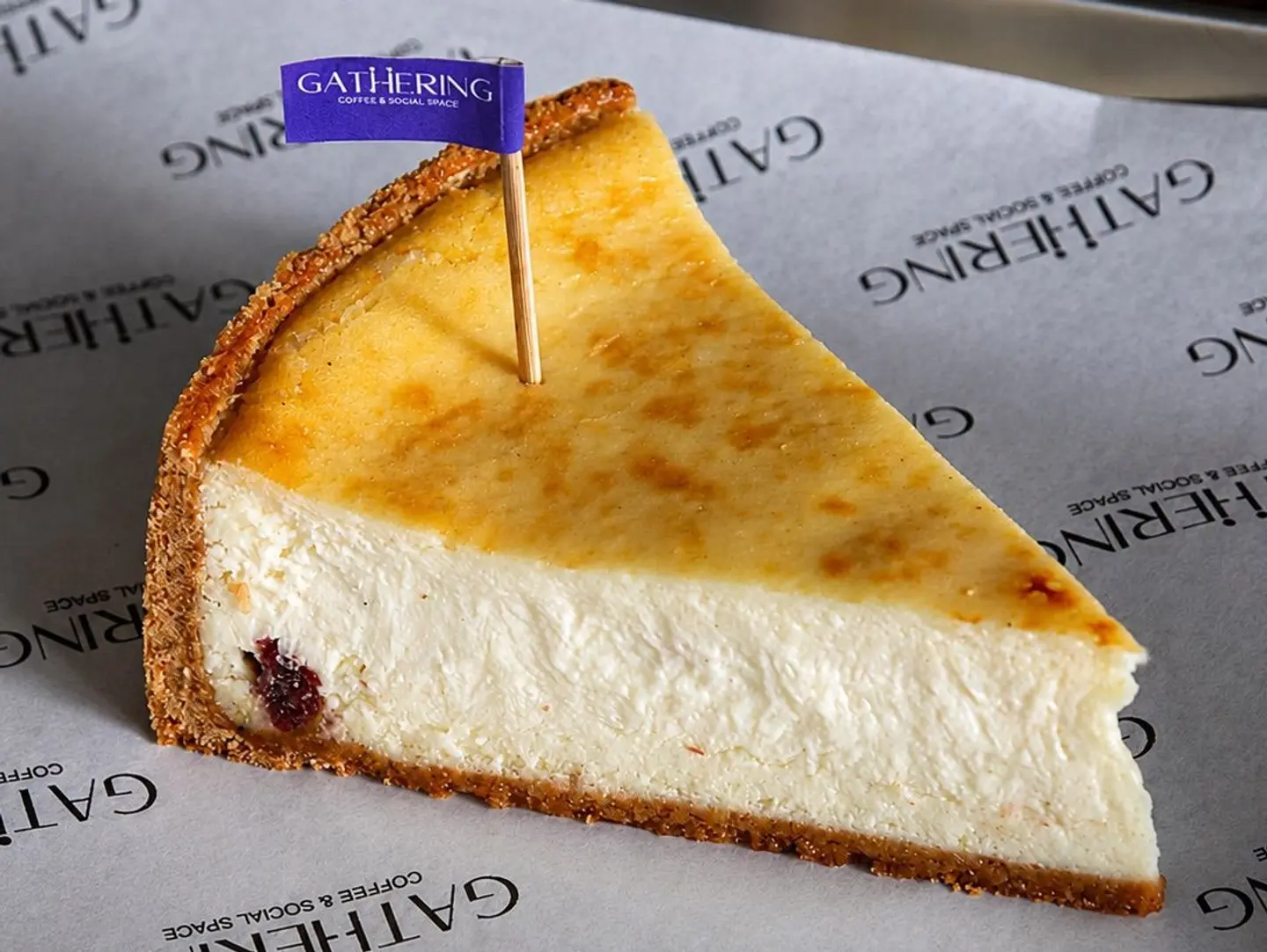 Date Cream Brulee Cheesecake