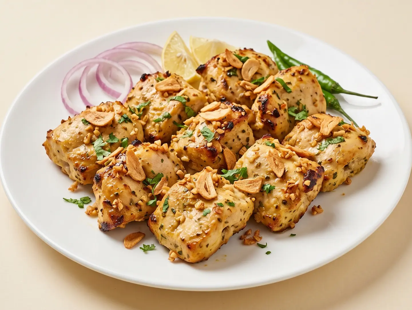 Chicken Garlic Tikka 6 Pieces