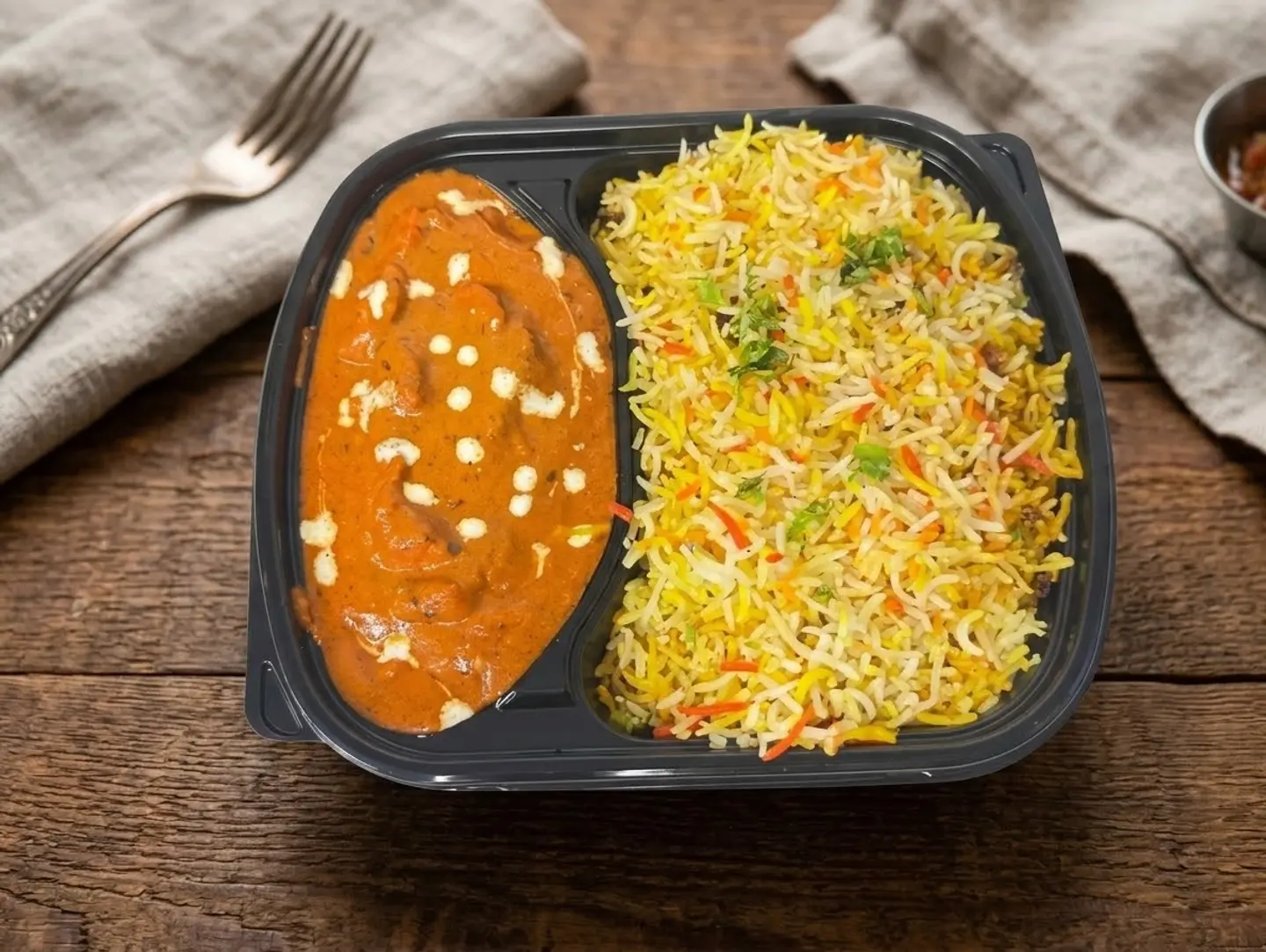 تيكا ماسالا مع أرز برياني