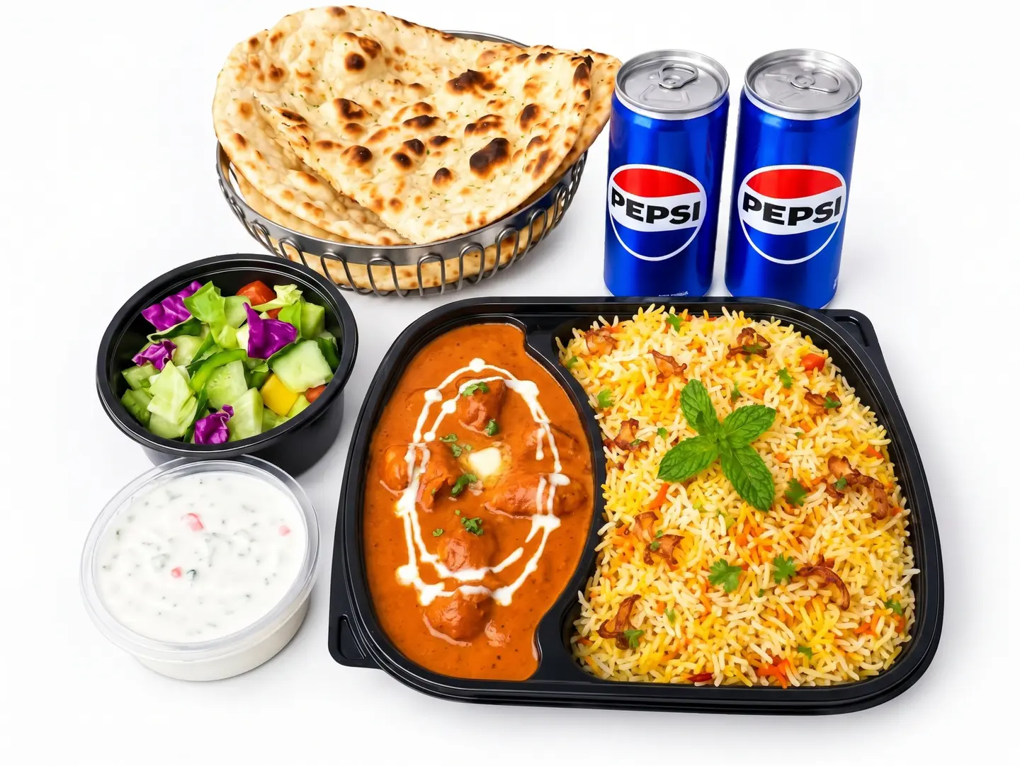 كومبو دجاج بالزبدة مع الأرز