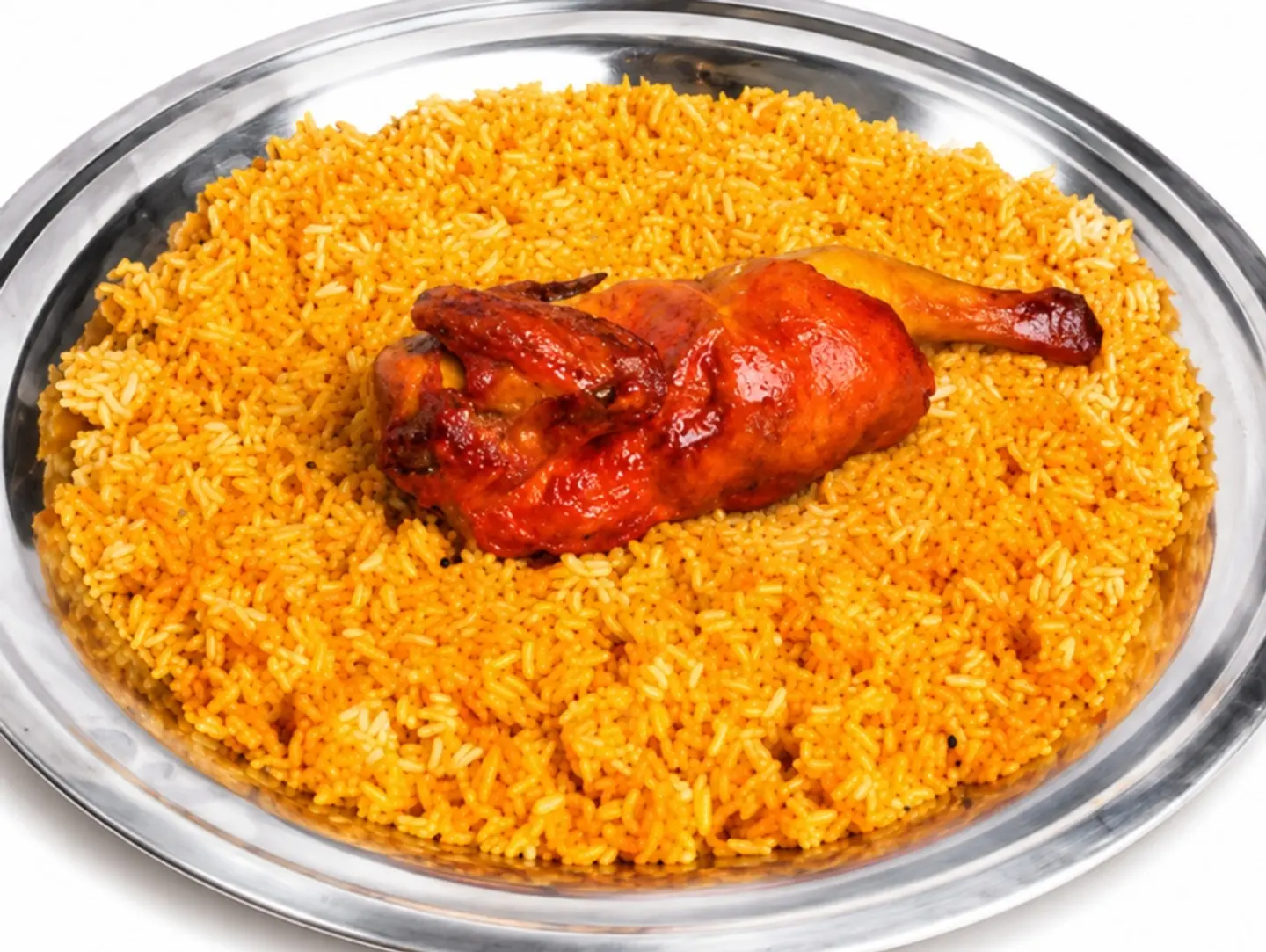 Half Chicken Mandi With Yellow Rice