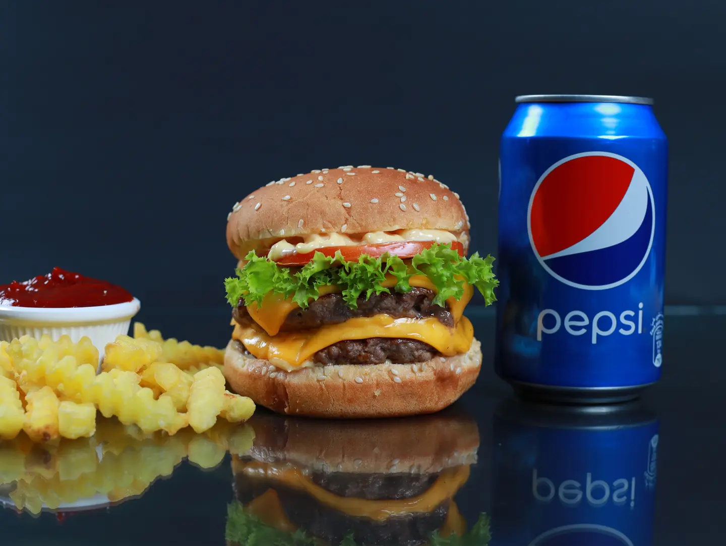 Grilled Fresh Beef Burger Meal - Single Burger