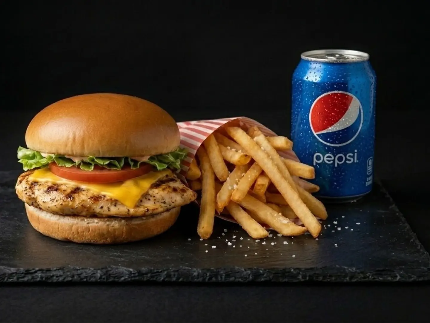 Chicken Burger Meal - Single
