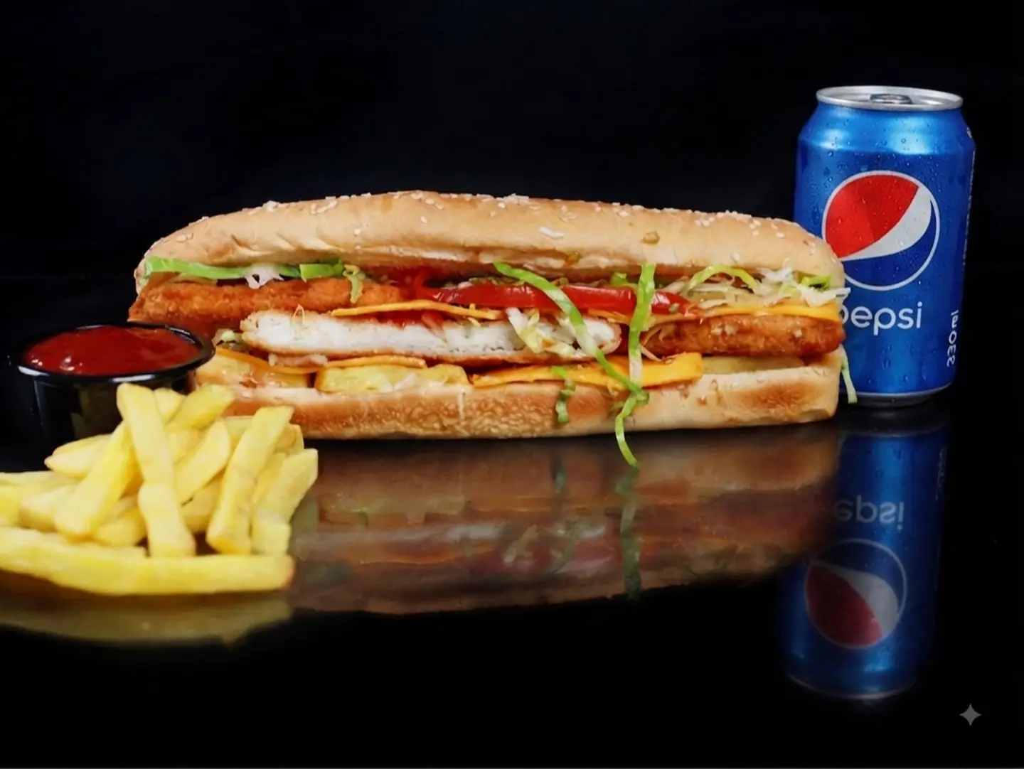 Jumbo Chicken Fillet Meal