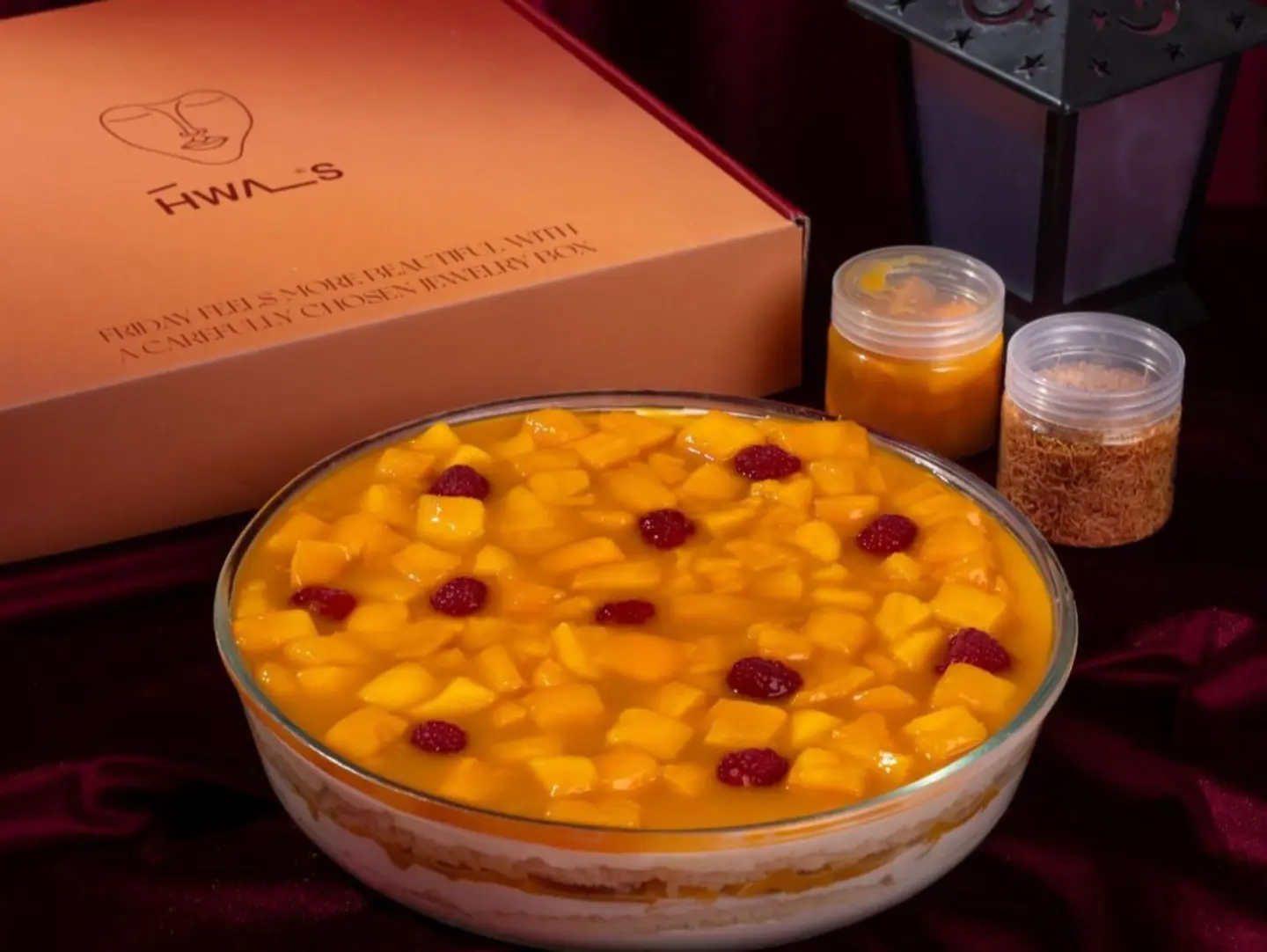 Box Mango Truffle Cake