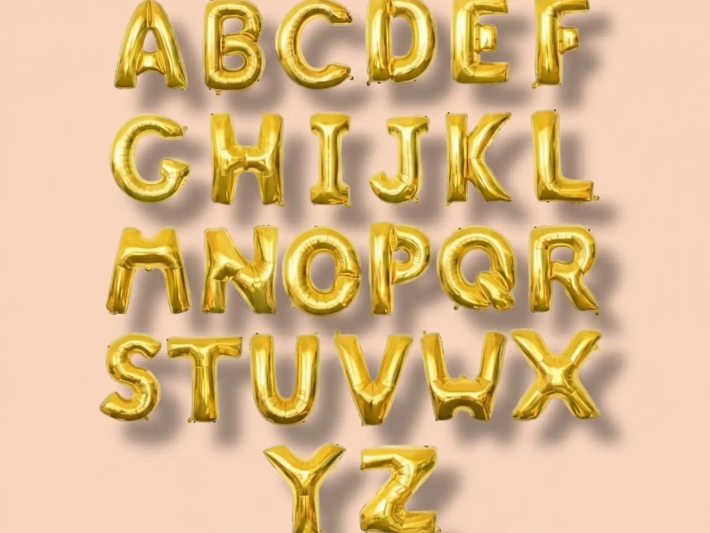 Gold Helium Letters