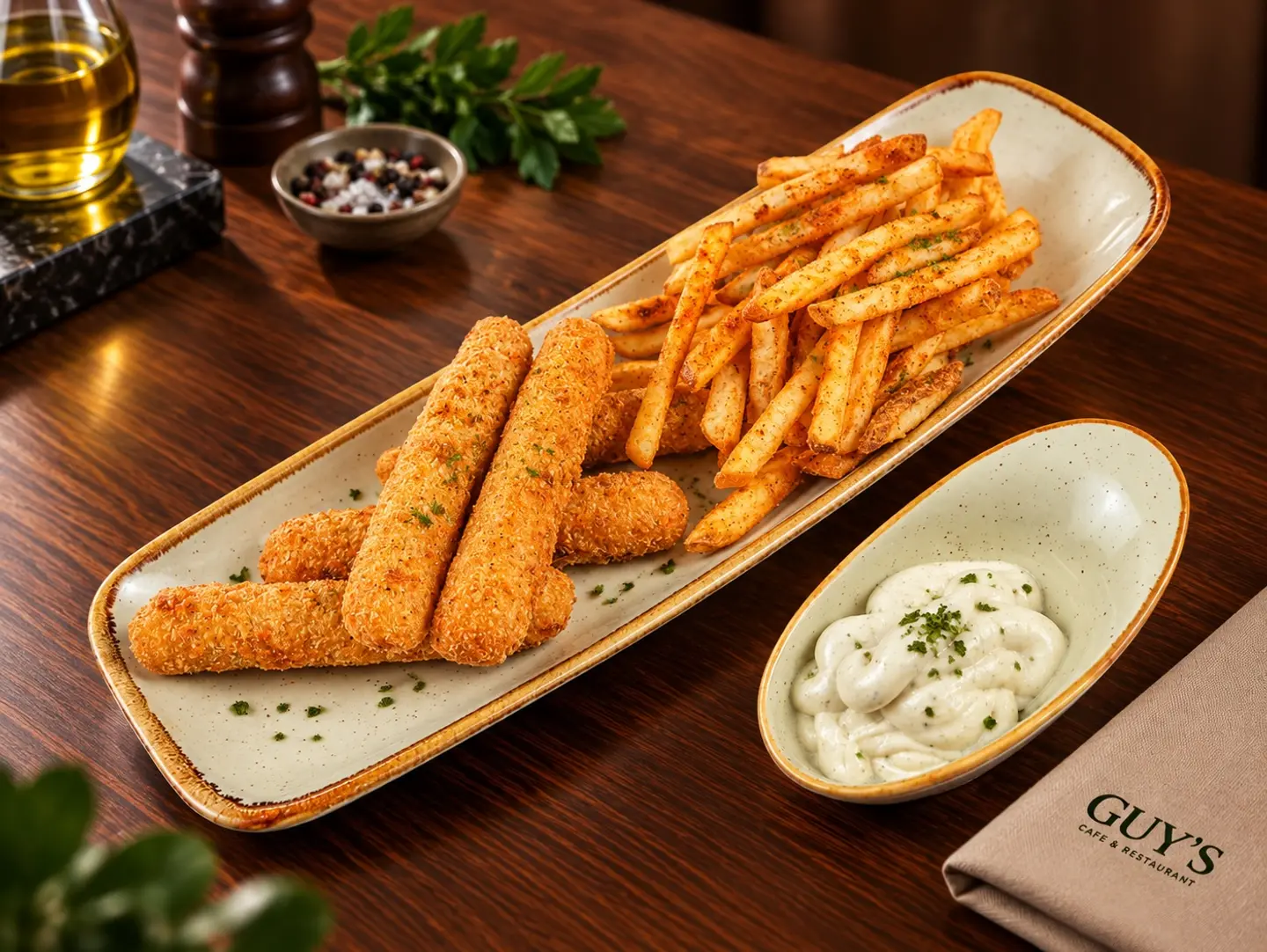 Spiced Mozzarella Sticks