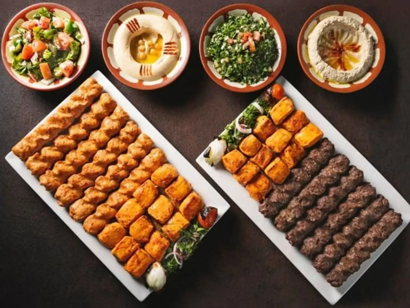 Platter For 6   Kabab House Mixed Grill