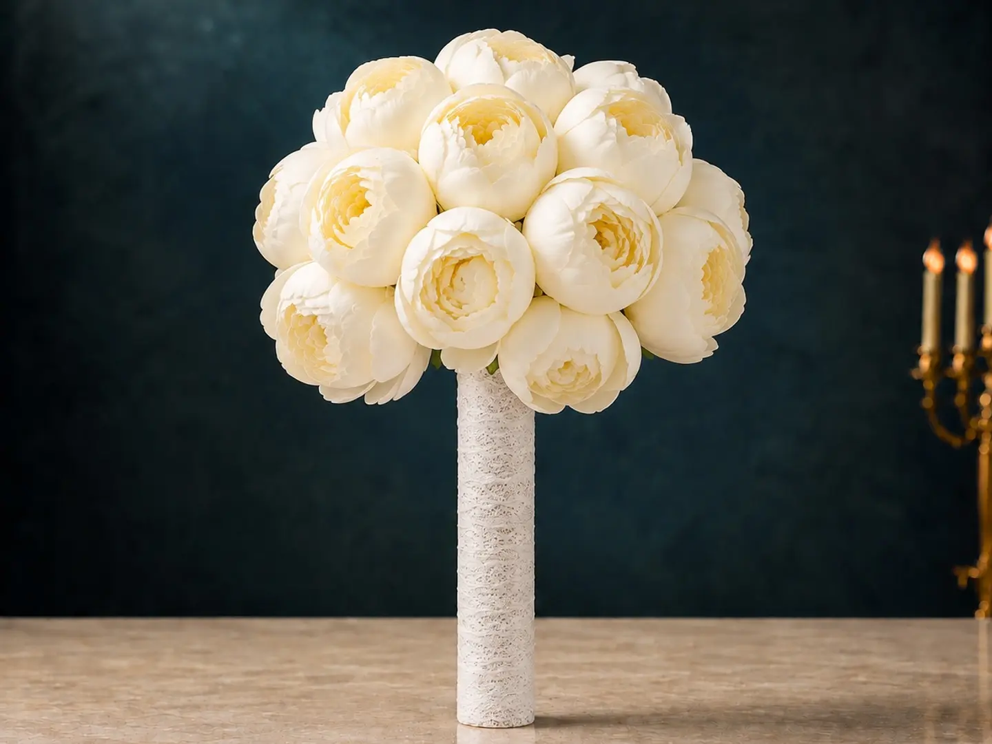 Peony Purity Bridal Bouquet