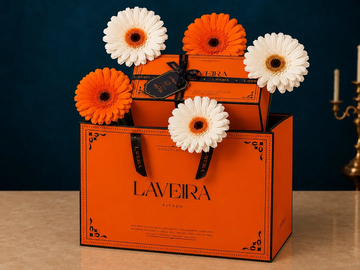 Crunchy Chocolate And Gerbera