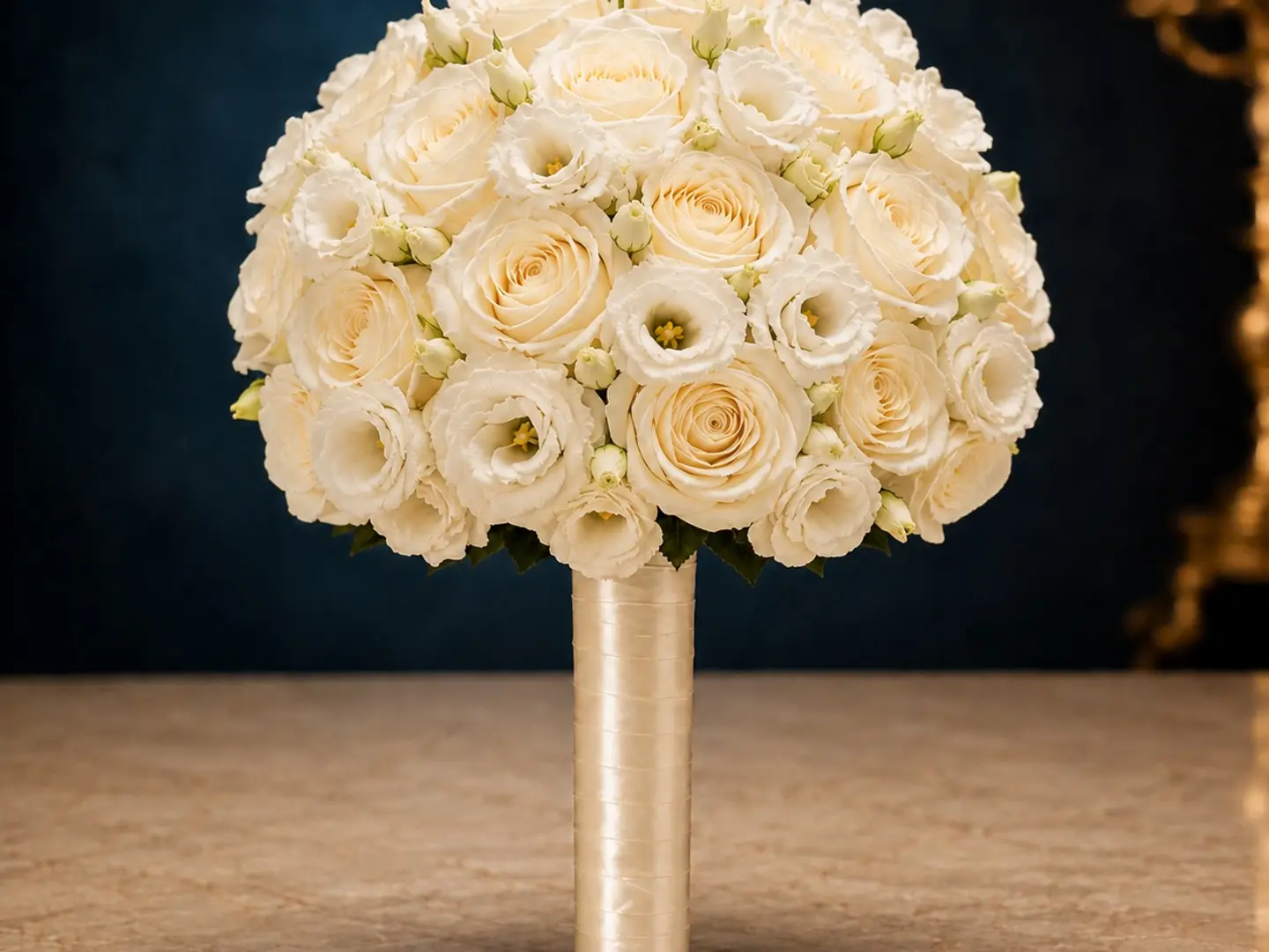 Eustoma Pearl Bridal Bouquet
