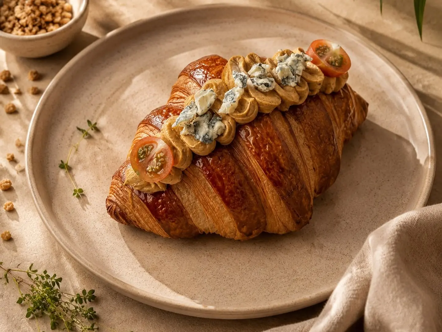 Tomato Blue Cheese Croissant