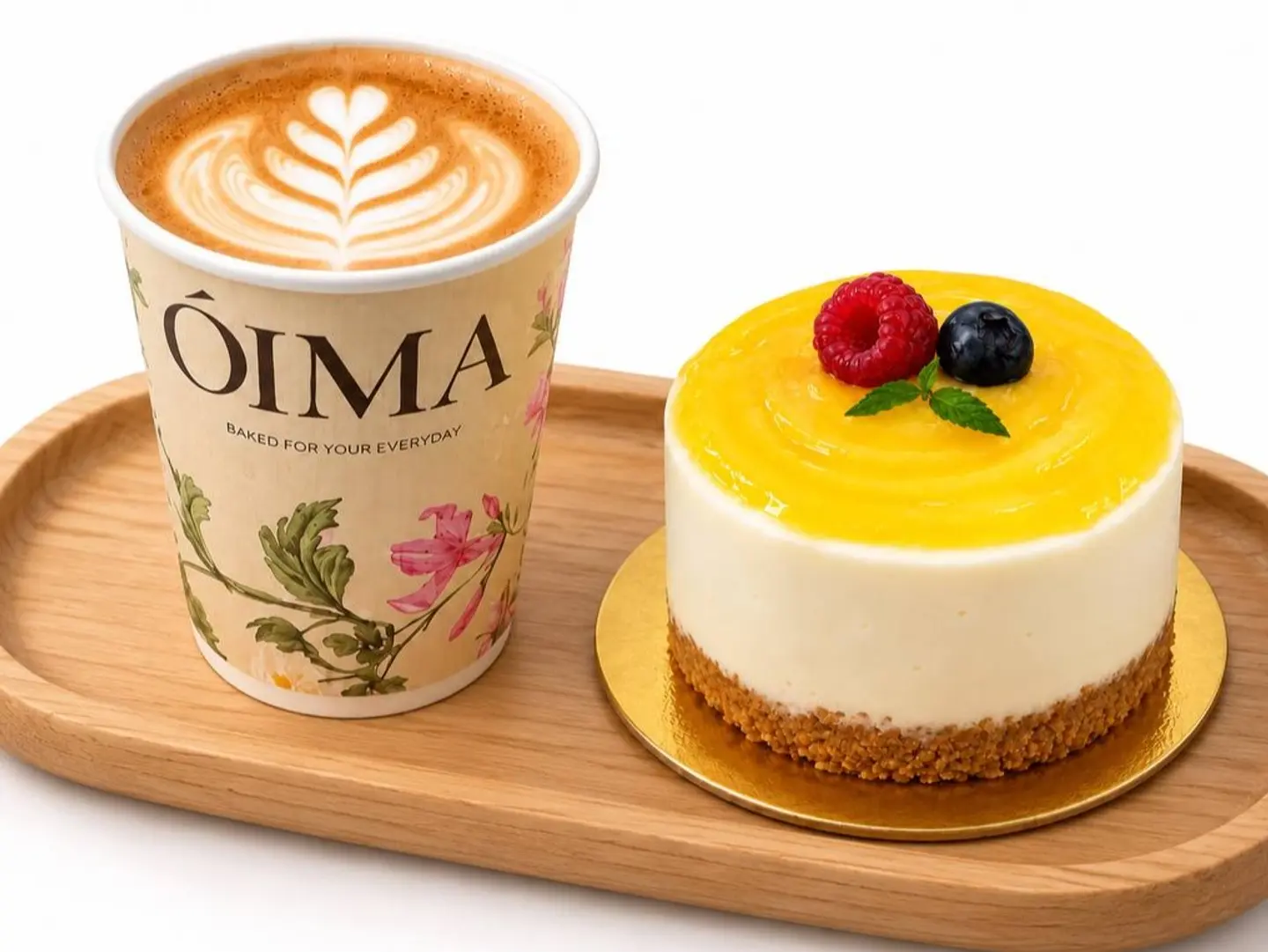 Today's Coffee Special And Lemon Cheesecake