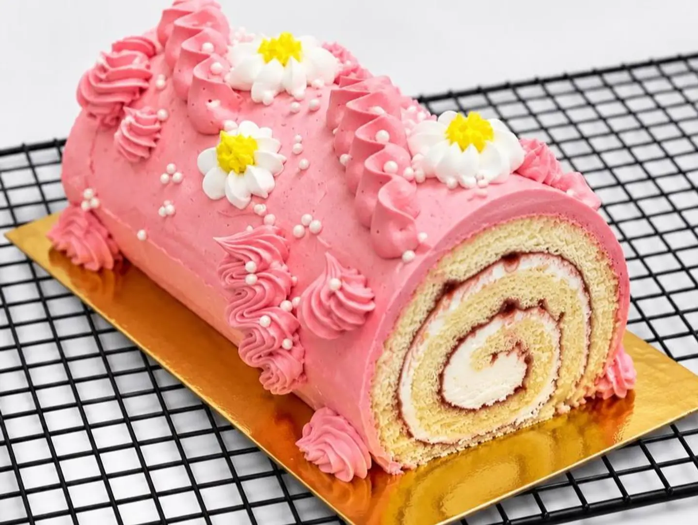 Strawberry Swiss Roll