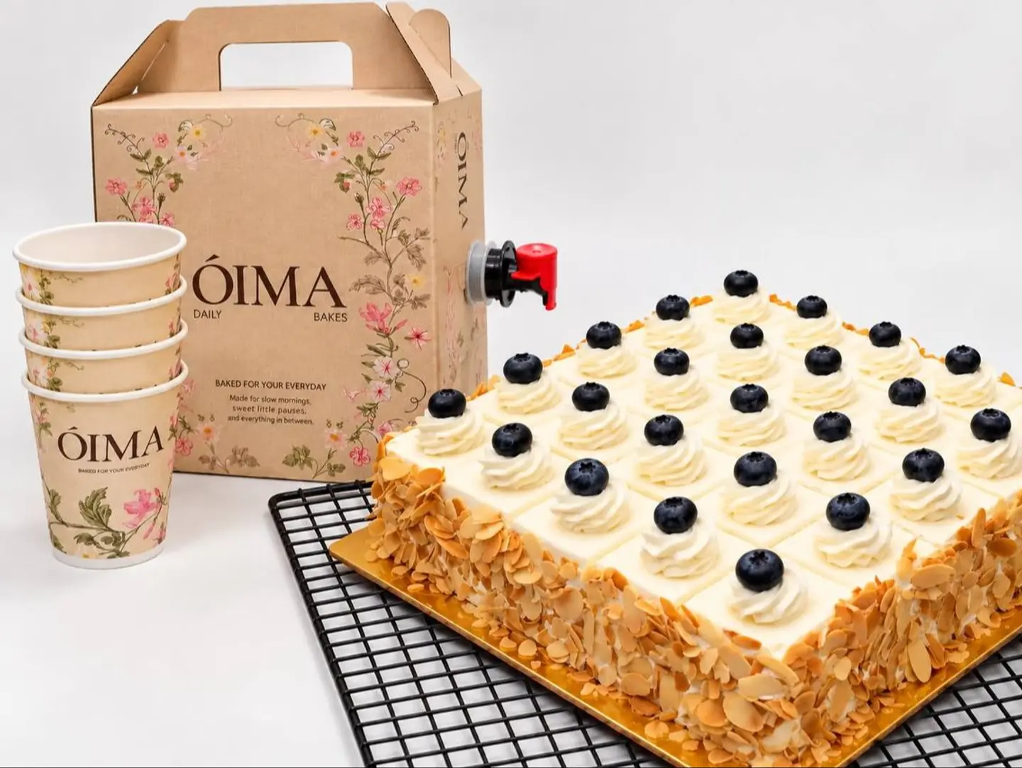 Lemon Berry Cake With A Liter Of Coffee