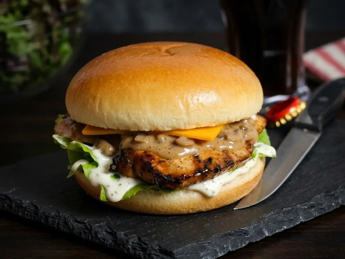 Smokz Grilled Chicken Burger