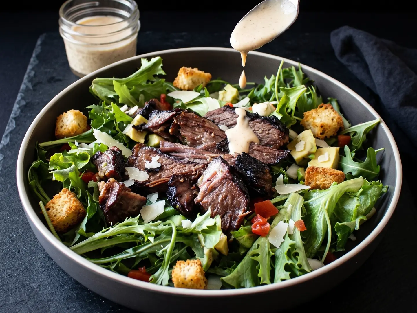 Caesar Brisket Salad