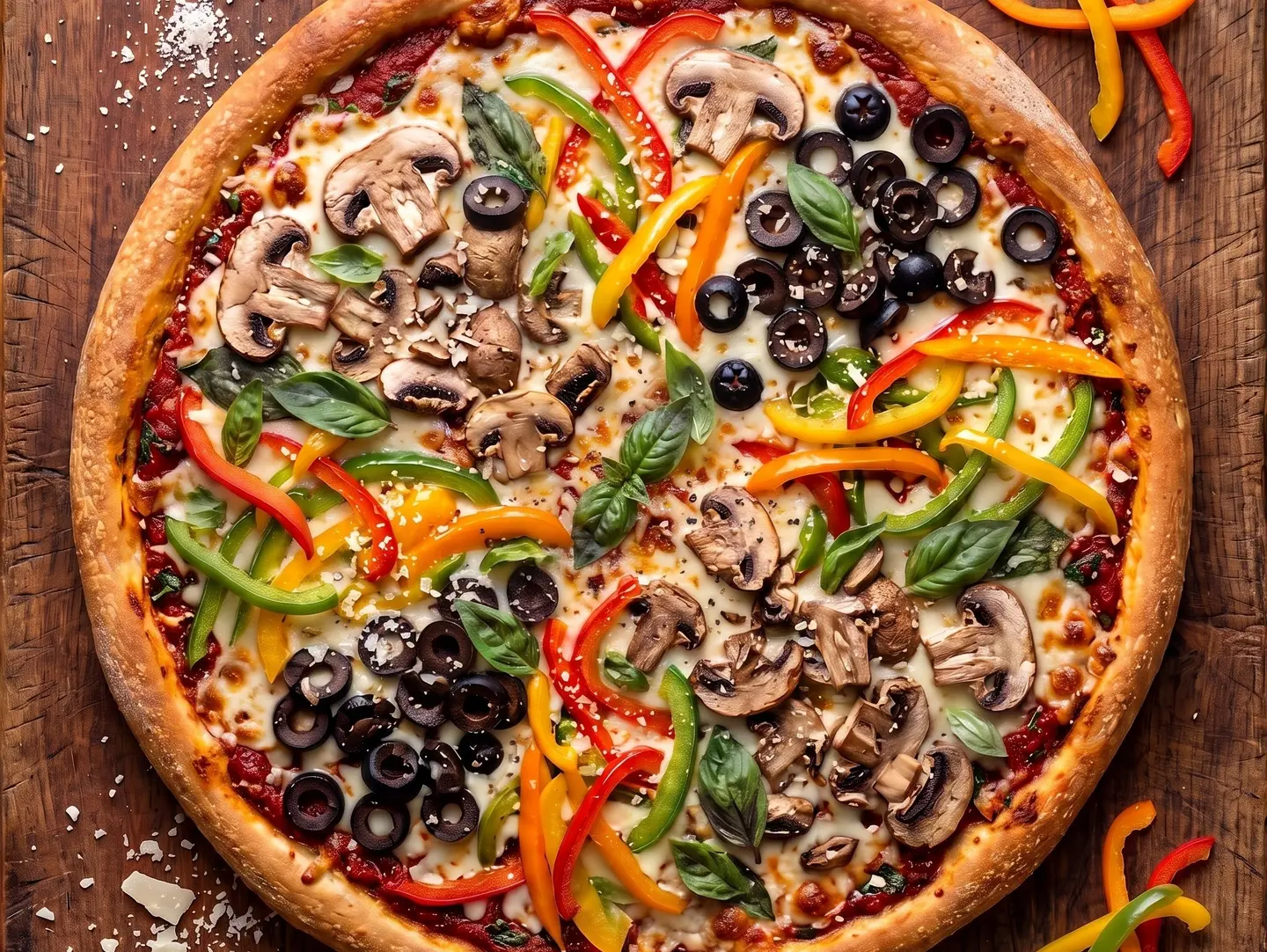 Flower Vegetarian Pizza