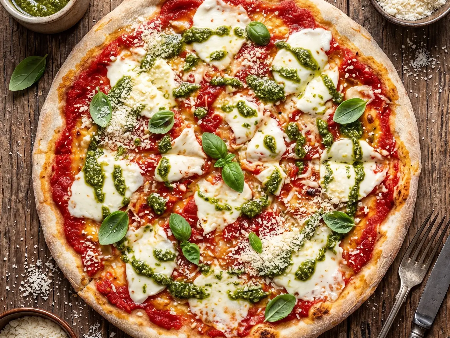 Flower Margherita Pizza