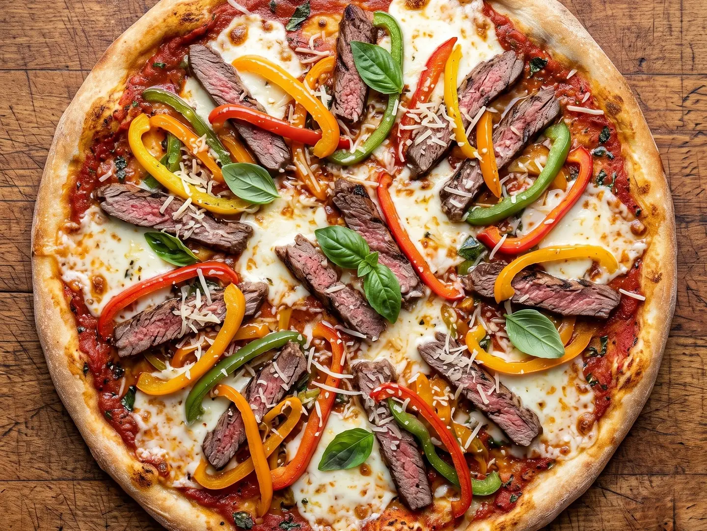 Flower Steak Pizza