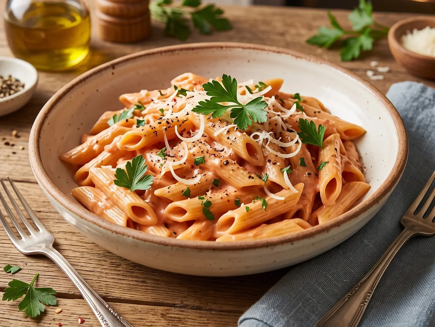 Penne Pasta Vegetables