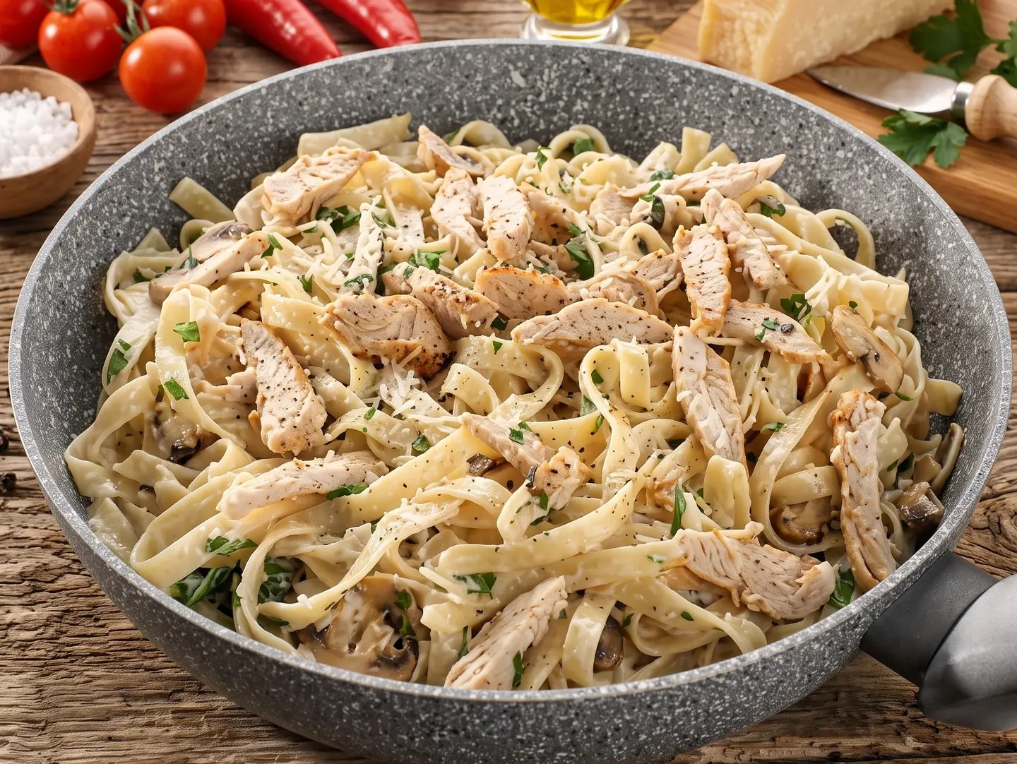 Fettuccine Pasta Vegetables