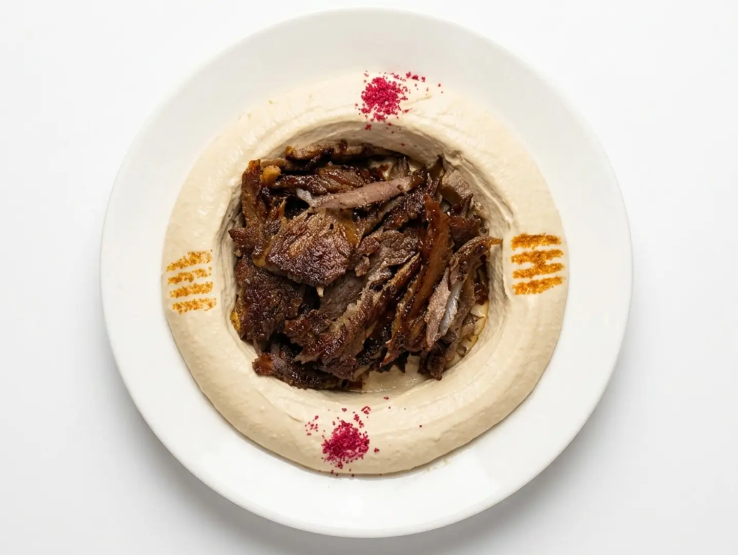 Hummus With Beef Shawarma