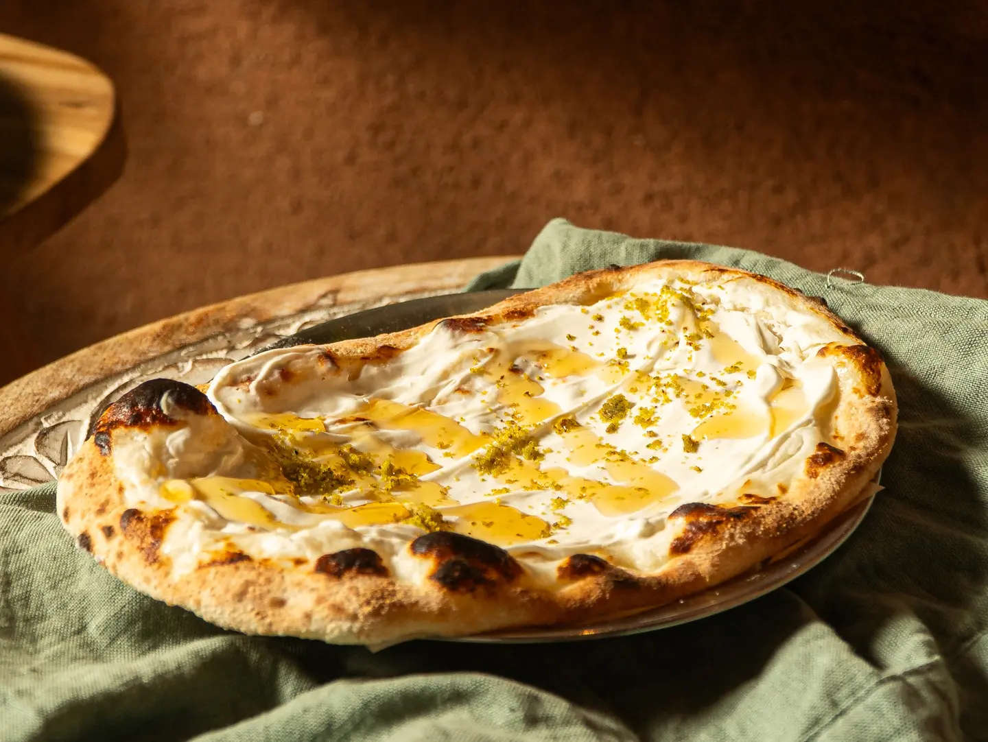 Labneh And Honey Manakish