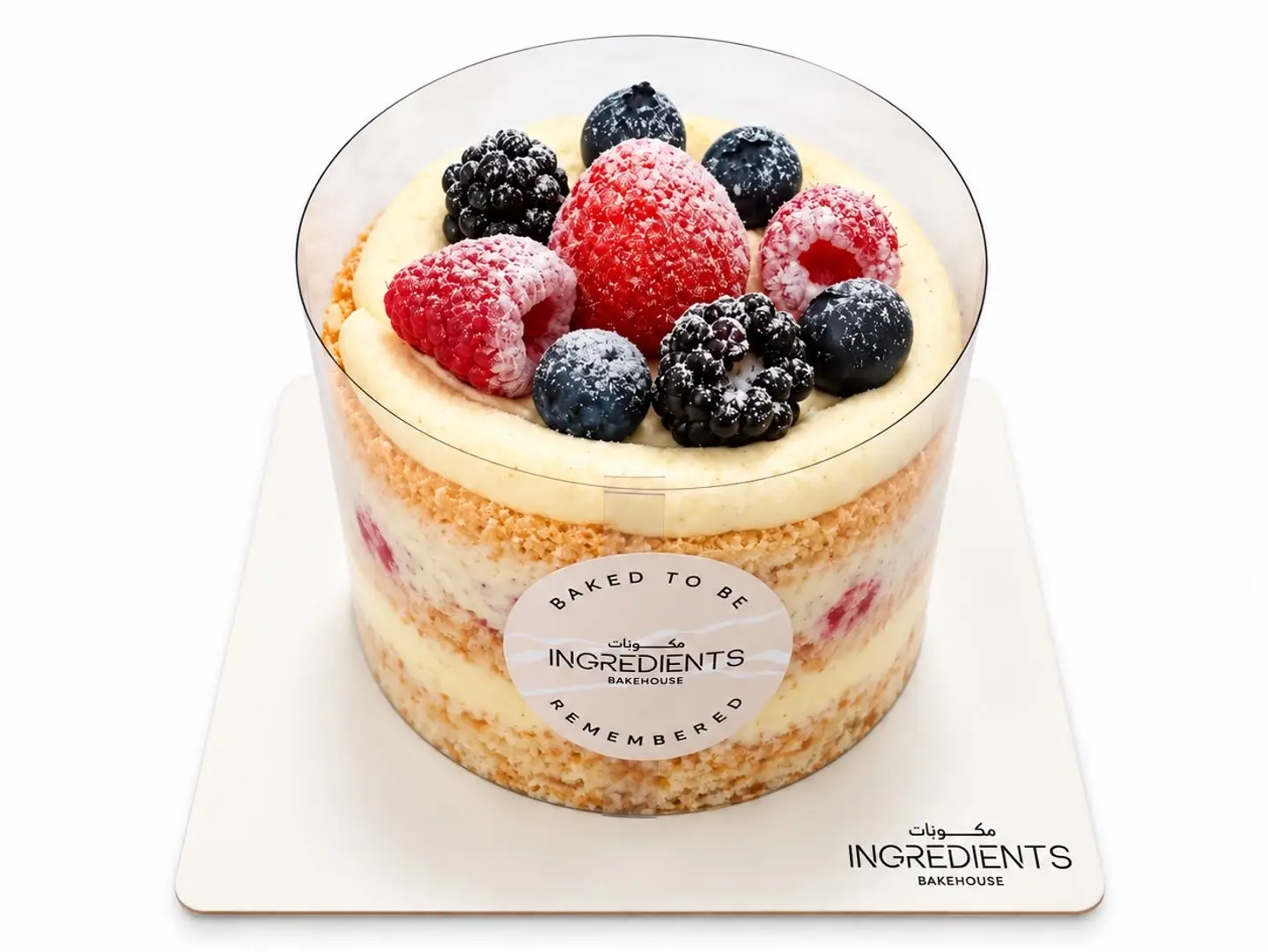 Mixed Berry Cake  1 Piece