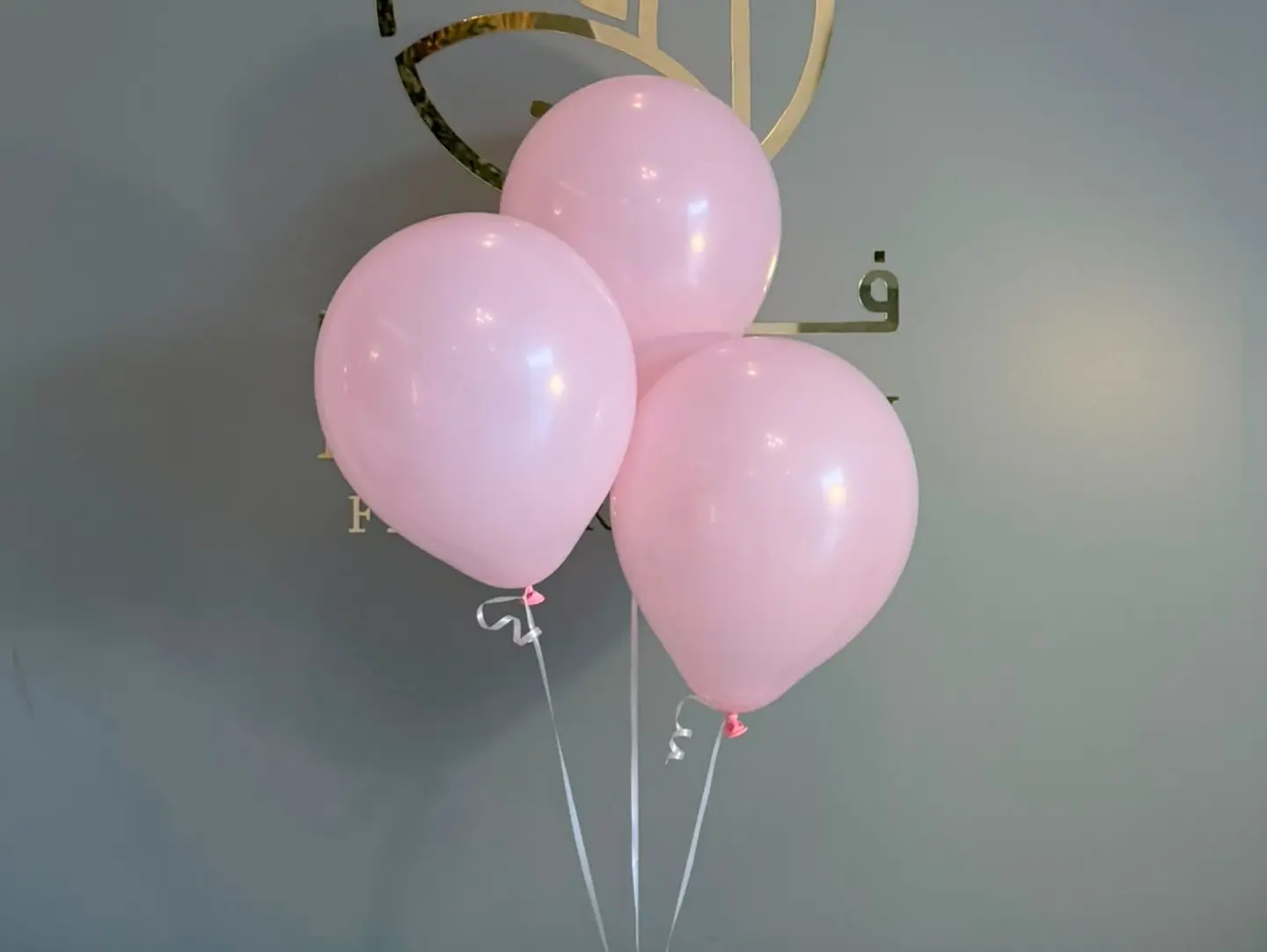 3 Pink Helluim Ballons