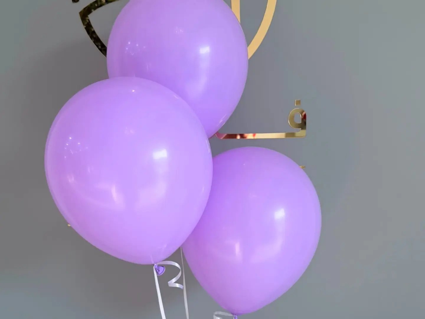3 Pieces Purple Ballon
