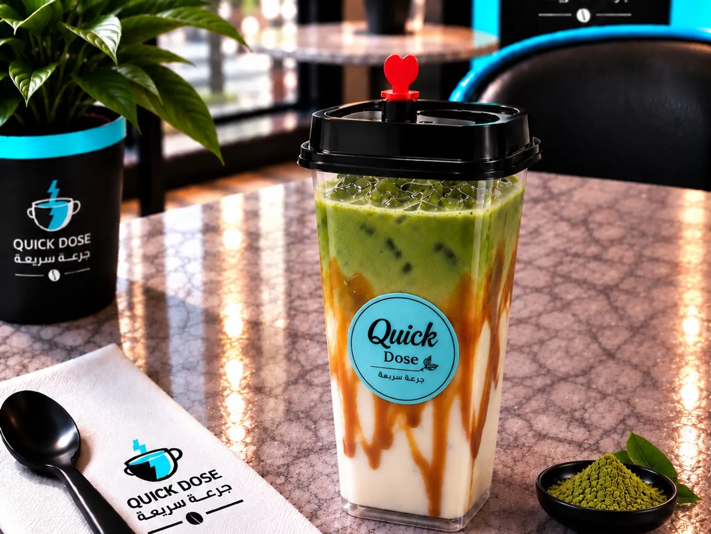 Our New Matcha Banana Carame Comes With A Gift