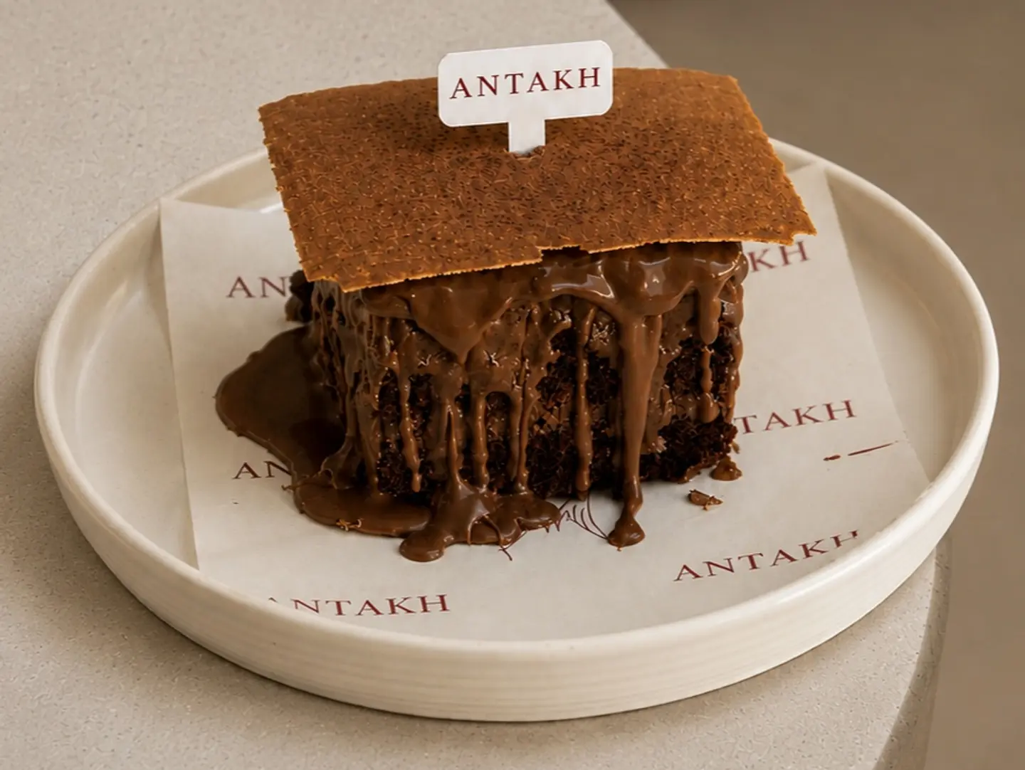 Chocolate Cake With Crepe Dentelle