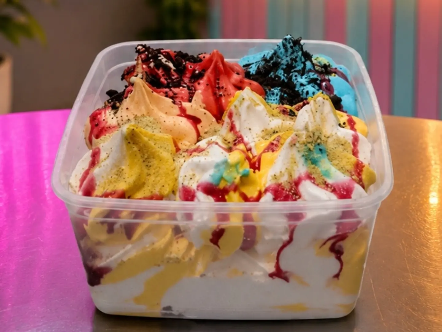 2 Liter Ice Cream With 20 Plan Biscuits Special Offer