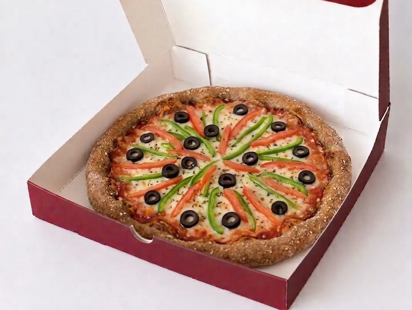 Whole Grain Vegetable Pizza Without White Flour