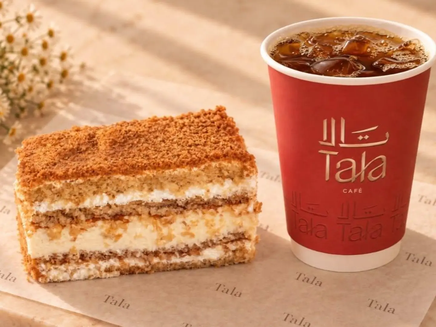 كيكة العسل مع قهوة اليوم مجانا