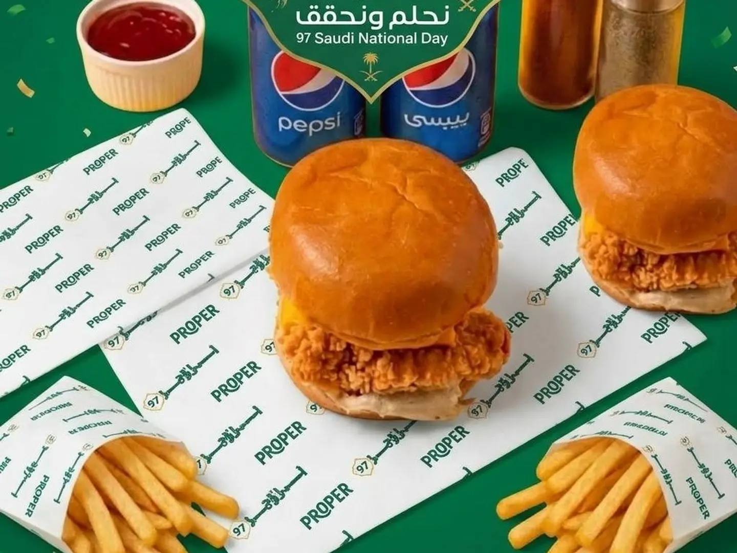 دبل وجبة ساندويش زنجر