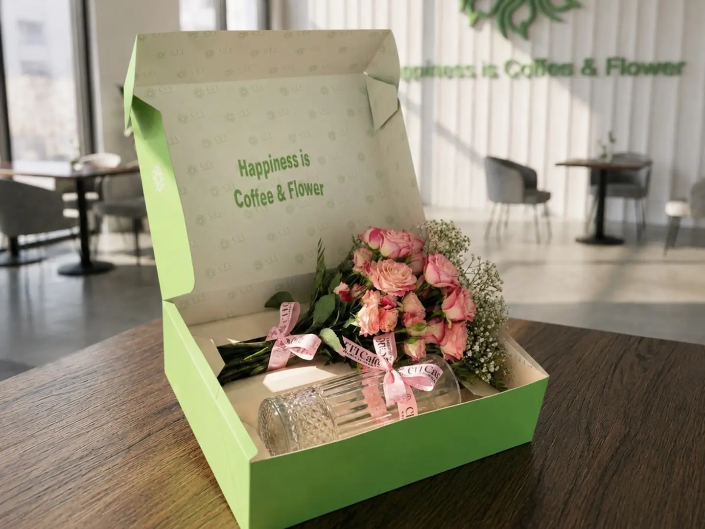 Flowers Bouquet & Vase Big Box