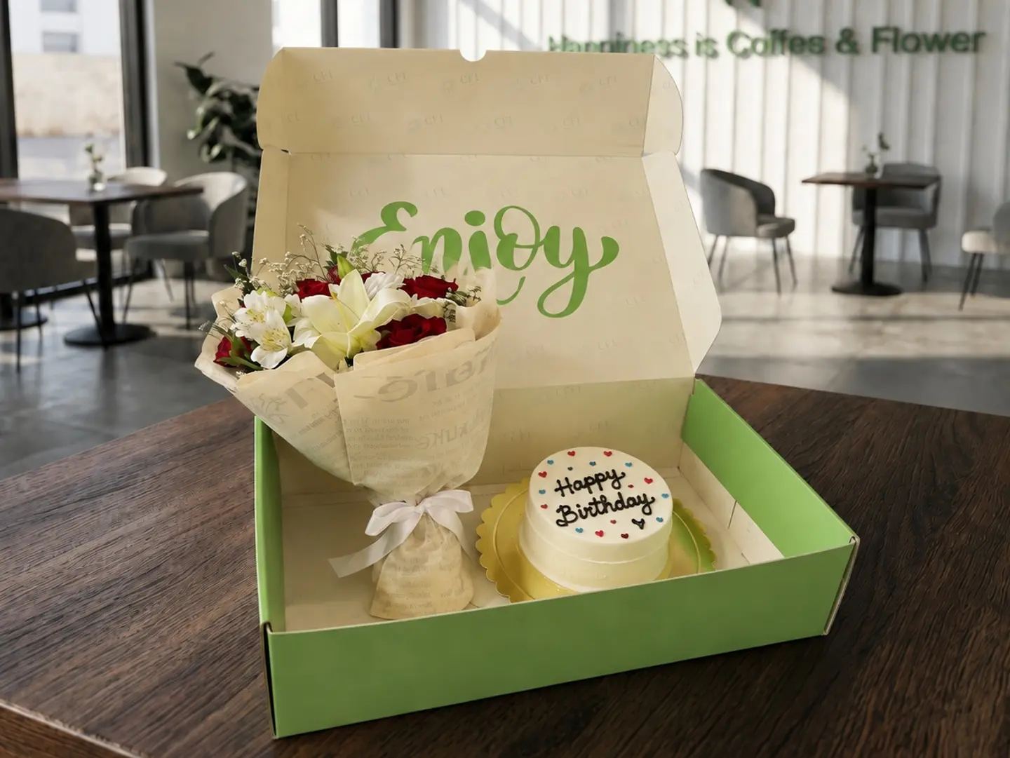 Cake & Roses Box 6