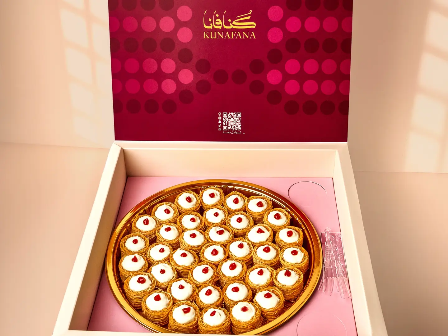 Kunafa Cheesecake And Blueberry