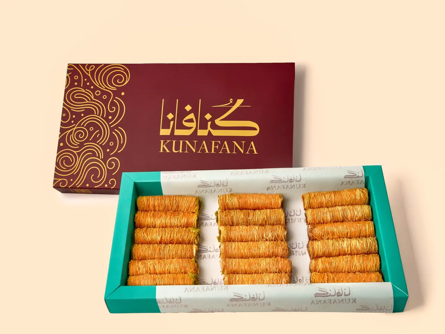 Large Kunafah Fingers Box With Nutella