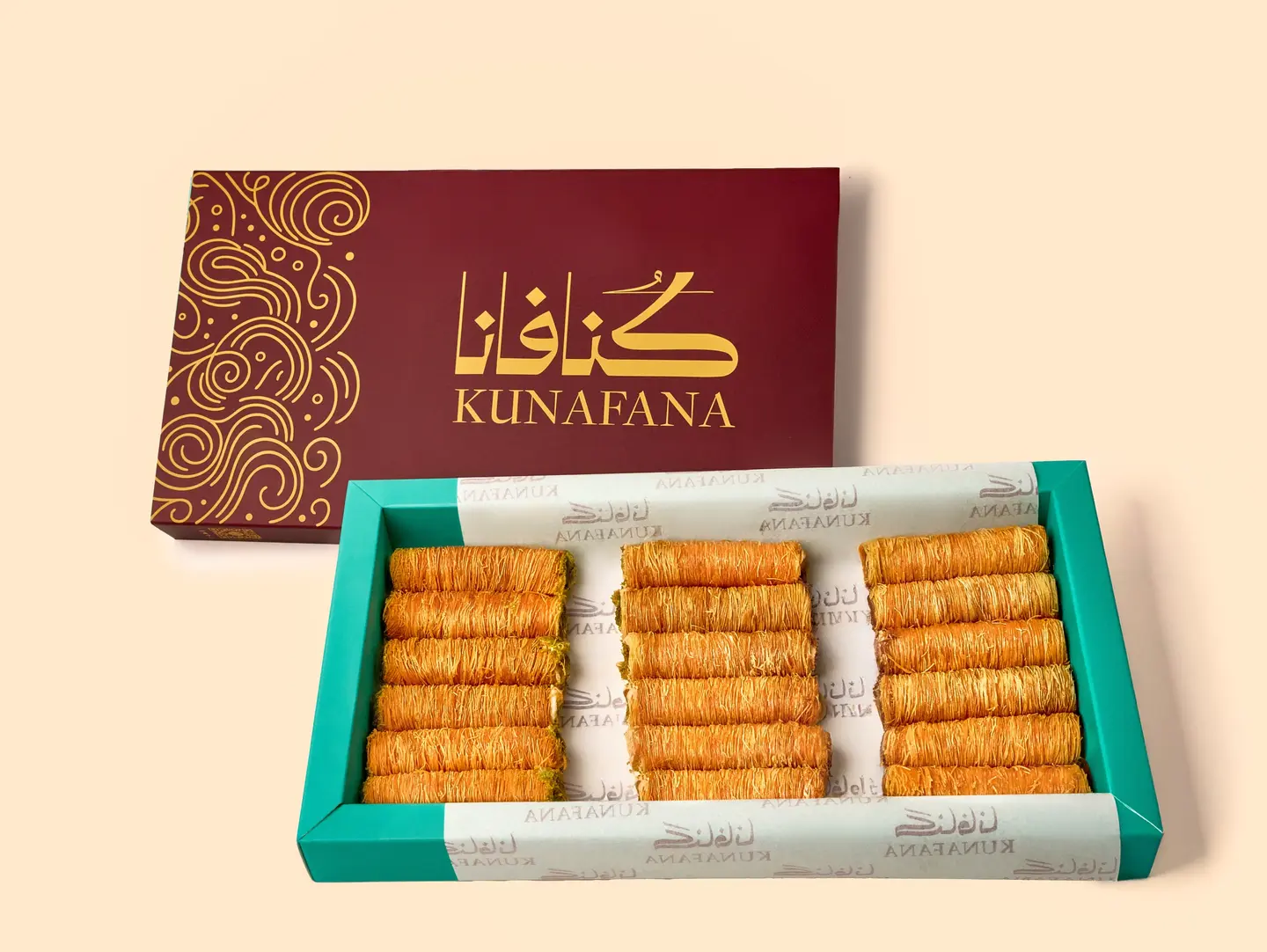 Large Kunafah Fingers Box With Kinder