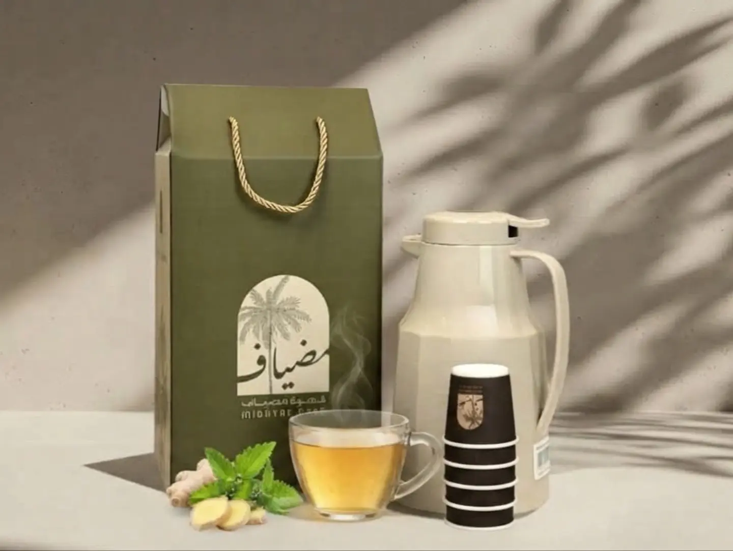 Fresh Ginger Tea With Mint 1 Litre