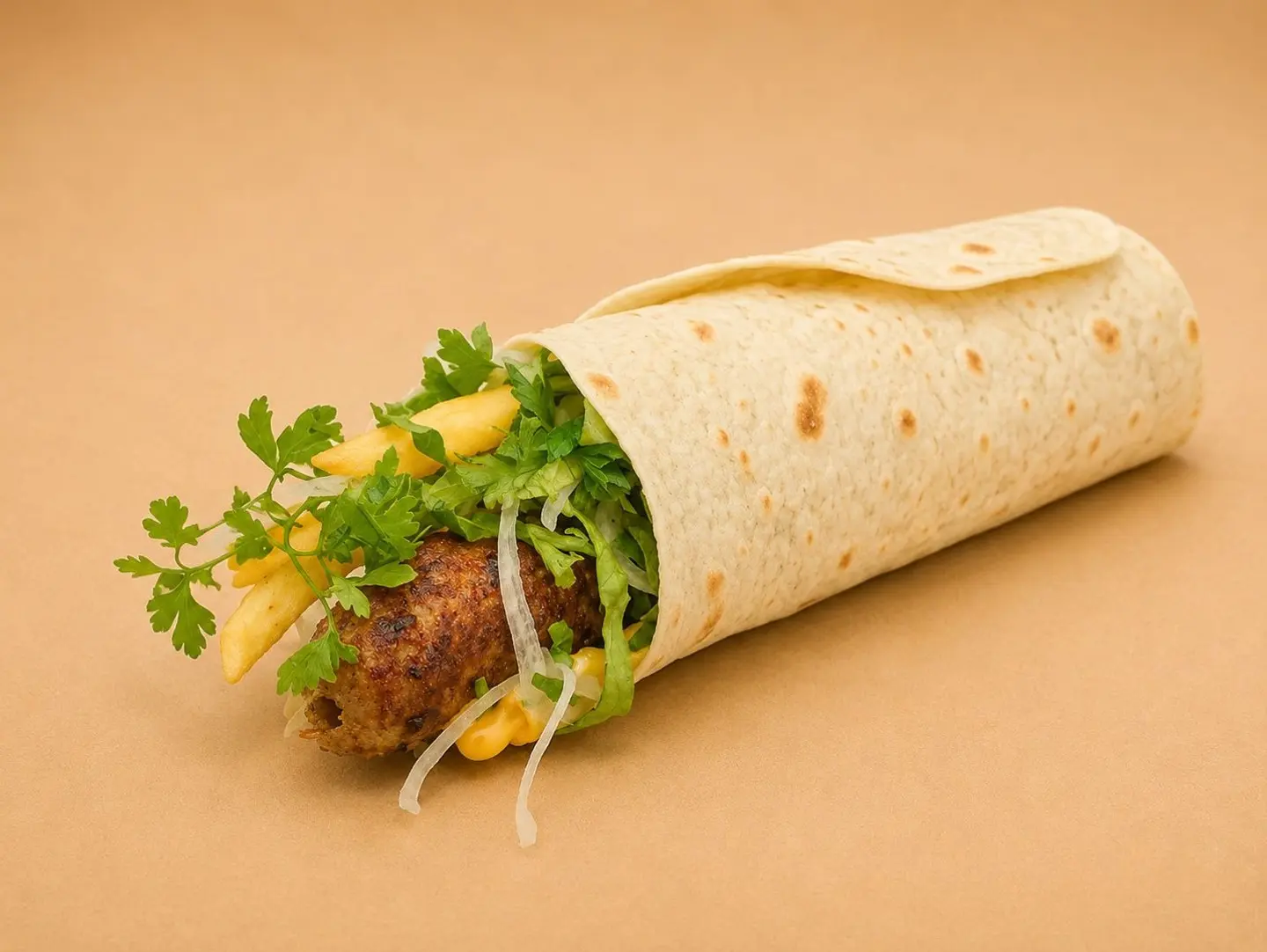Minced Chicken Wrap